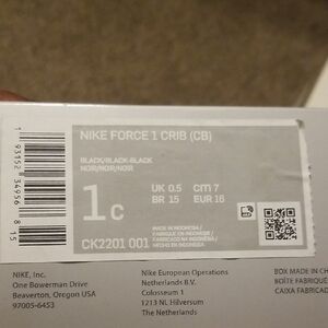 Nike Force 1 Crib (CB) Black